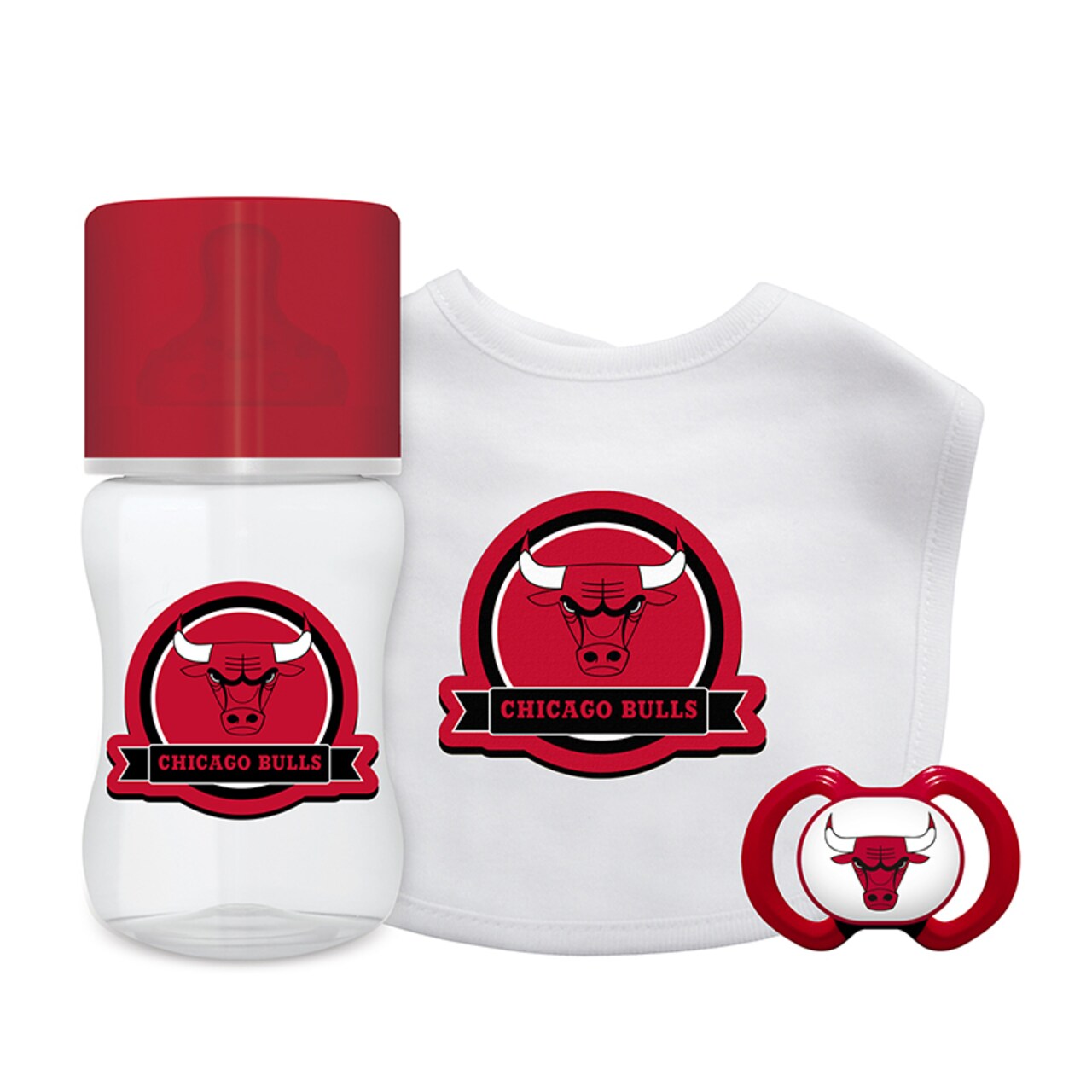 Baby Fanatic Officially Licensed 3 Piece Unisex Gift Set - NBA Chicago Bulls